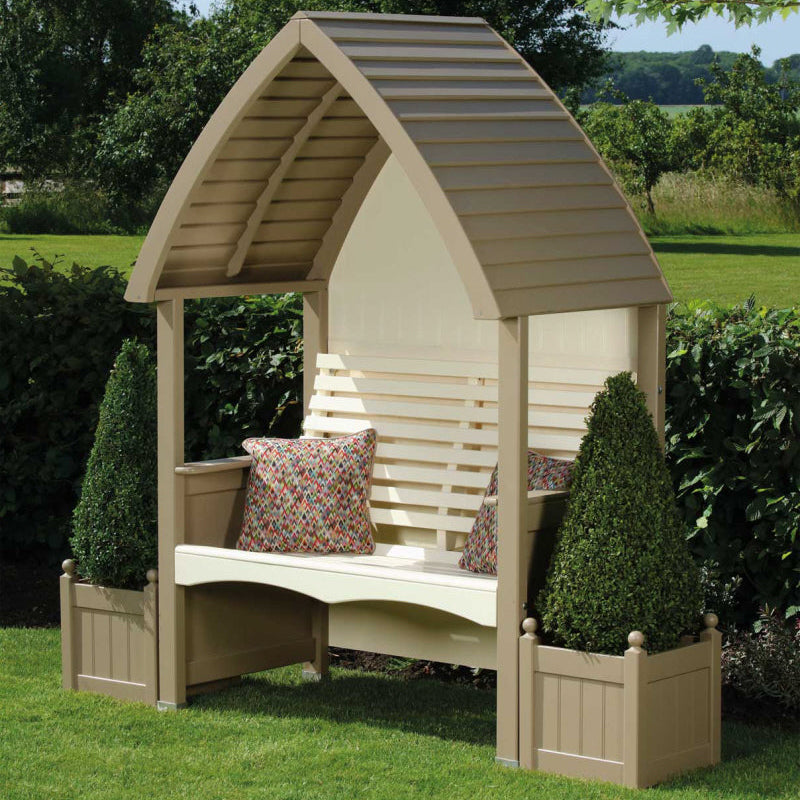 AFK Garden Products Cottage Arbour Nutmeg and Cream