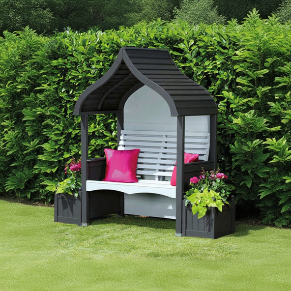 AFK Garden Products Orchard Arbour Charcoal and Stone