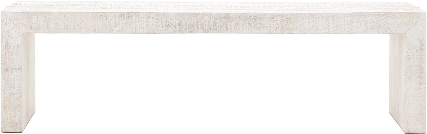 Gallery Direct Iowa Dining Bench Whitewash