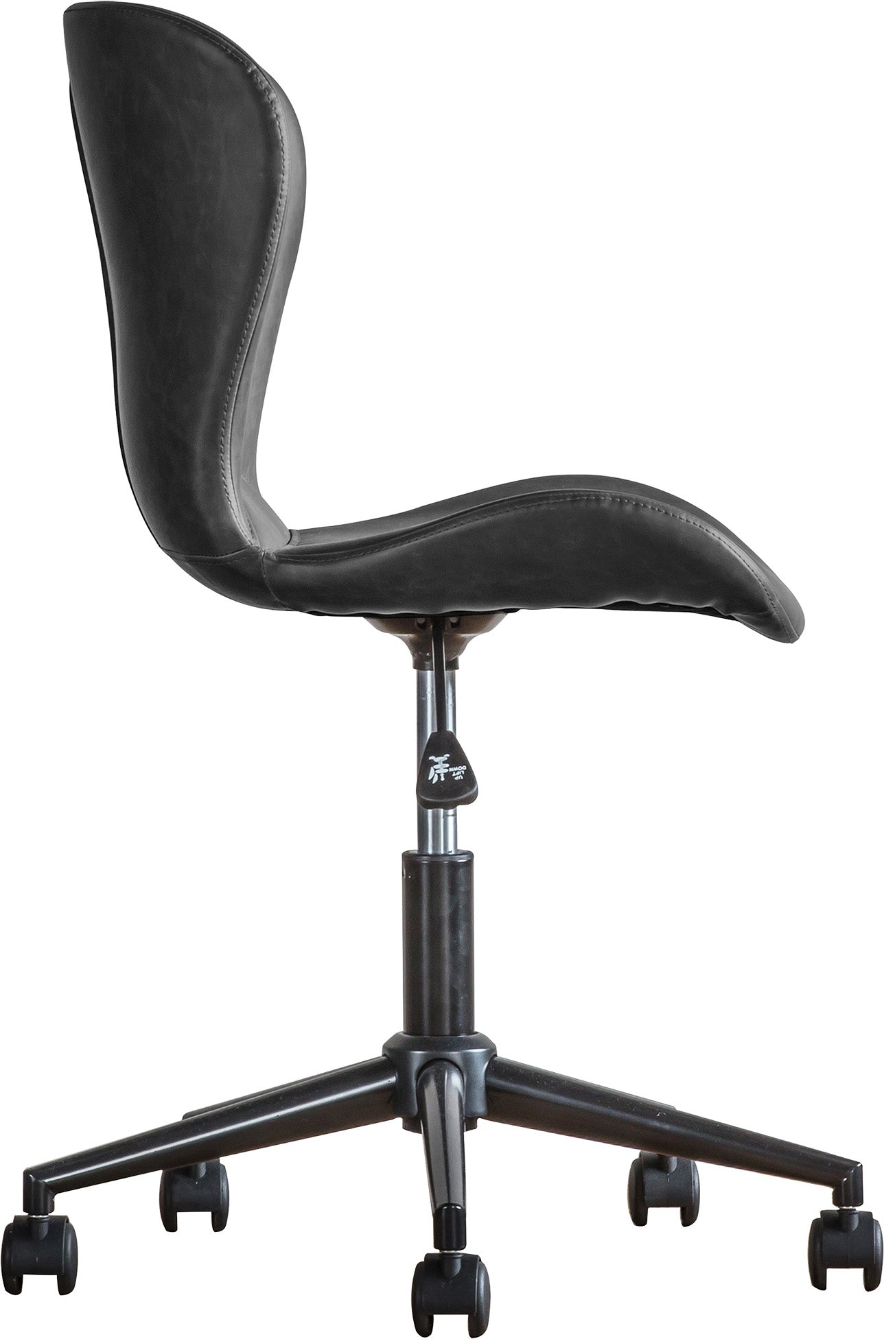 Gallery Direct Mendel Swivel Chair in Charcoal