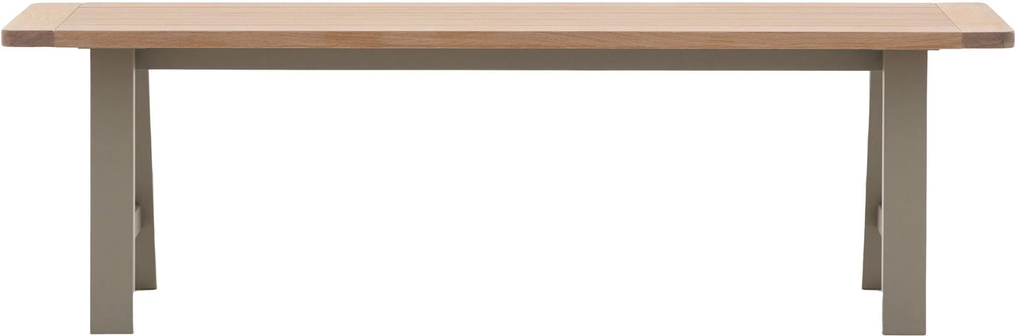 Gallery Direct Eton Trestle Bench in Prairie