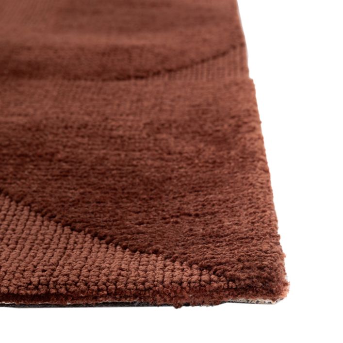 Gallery Direct Cortland Nutmeg Brown Block Rug measuring 1200x1800mm