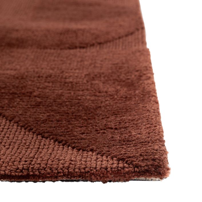The Cortland Nutmeg Brown Block Rug from Gallery Direct with a geometric design measures 1600x2300mm