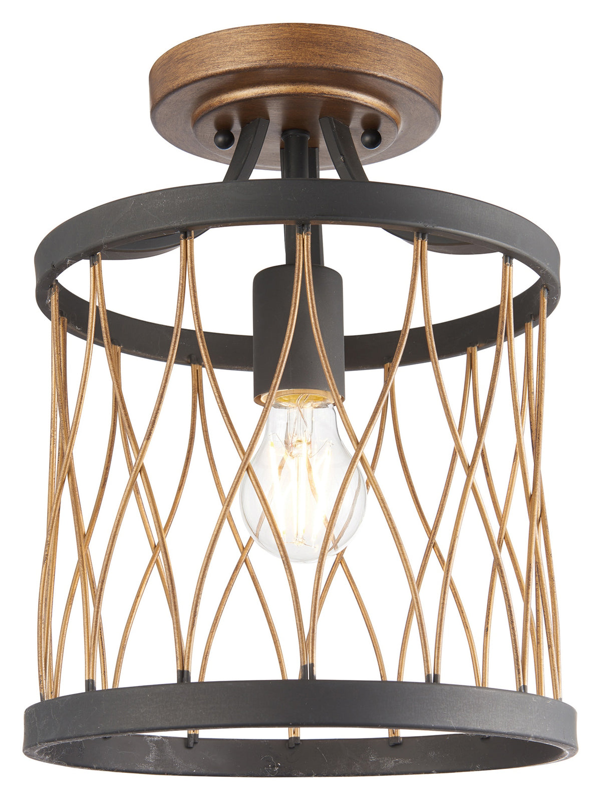 Gallery Direct Heston Ceiling Lamp, complete product view on a white background
