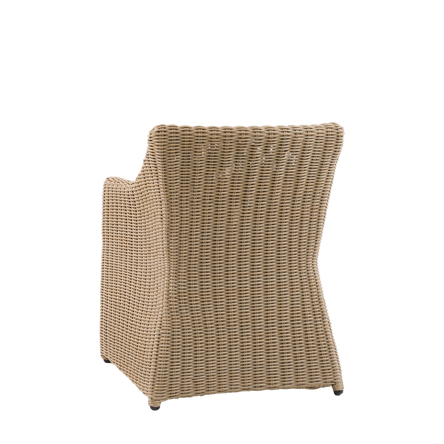 Gallery Garden Pair of Chatsworth Dining Chairs construction from durable and weather resistant woven plastic wicker with an ergonomic design and gently sloped arms
