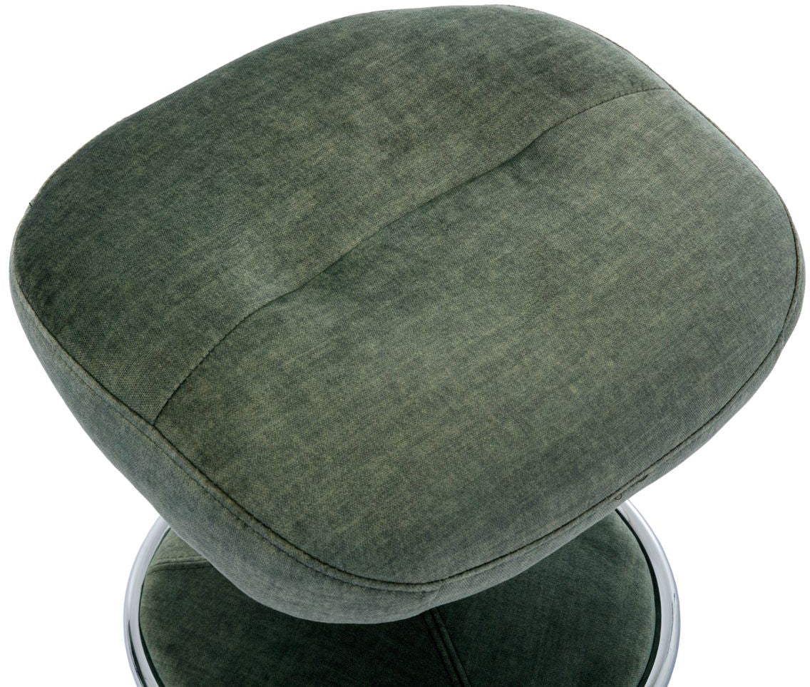 Global Furniture Alliance Paddington Chair and Footstool in Moss Green colour Fabric