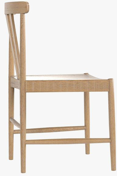 Laura Ashley Braystone white washed oak dining chair