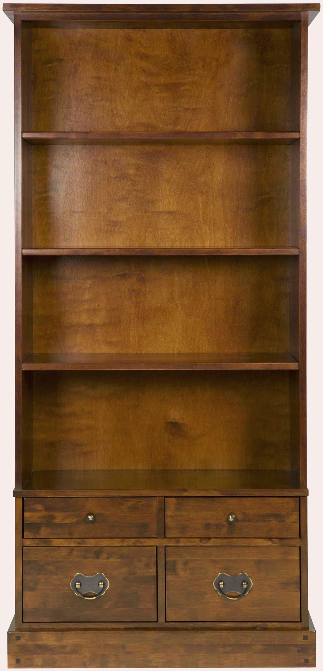 Laura Ashley Single Bookcase crafted from birch wood features 4 spacious shelves and 4 storage lower drawers