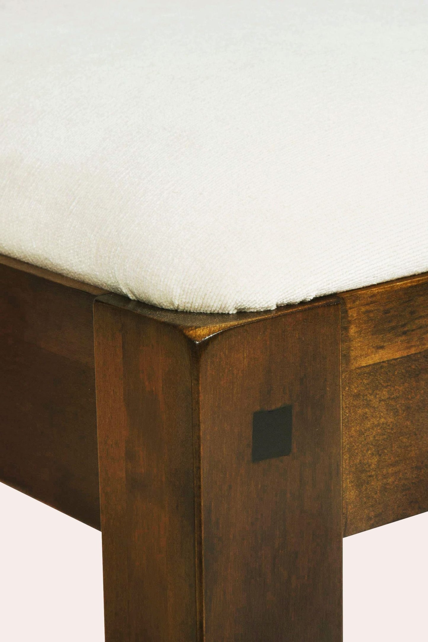 Laura Ashley Garrat Chestnut Pair of Dining Chairs with a natural coloured upholstered seat and solid birch wood frame