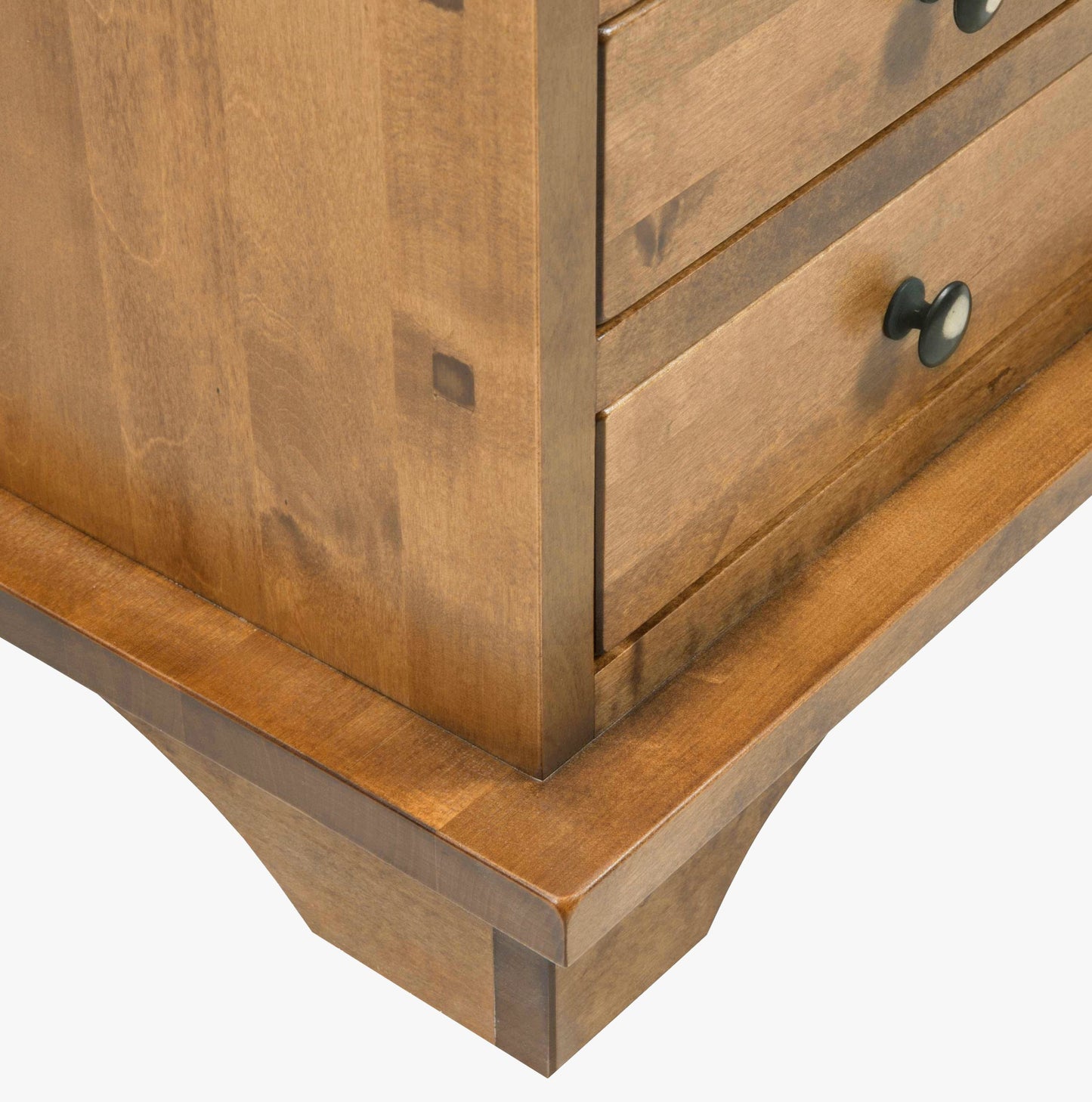 Laura Ashley Garrat Honey 12 Drawer Coffee Table crafted from solid birch wood with shaped bracket feet and 12 storage drawers with metal drawer knobs