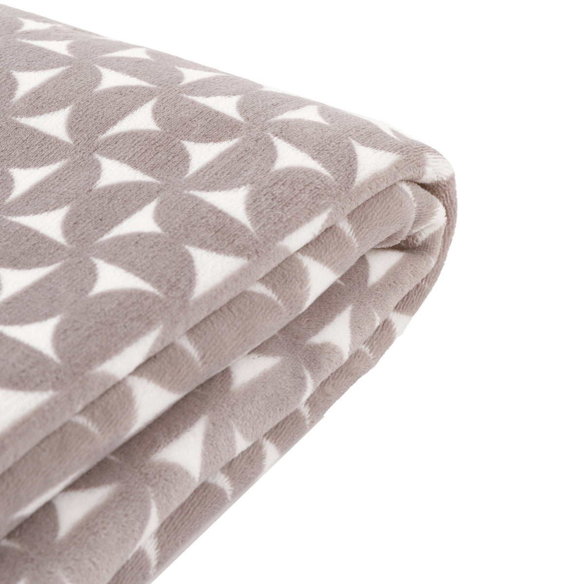 Gallery Direct Modern Geo Flannel Throw Grey - image 7