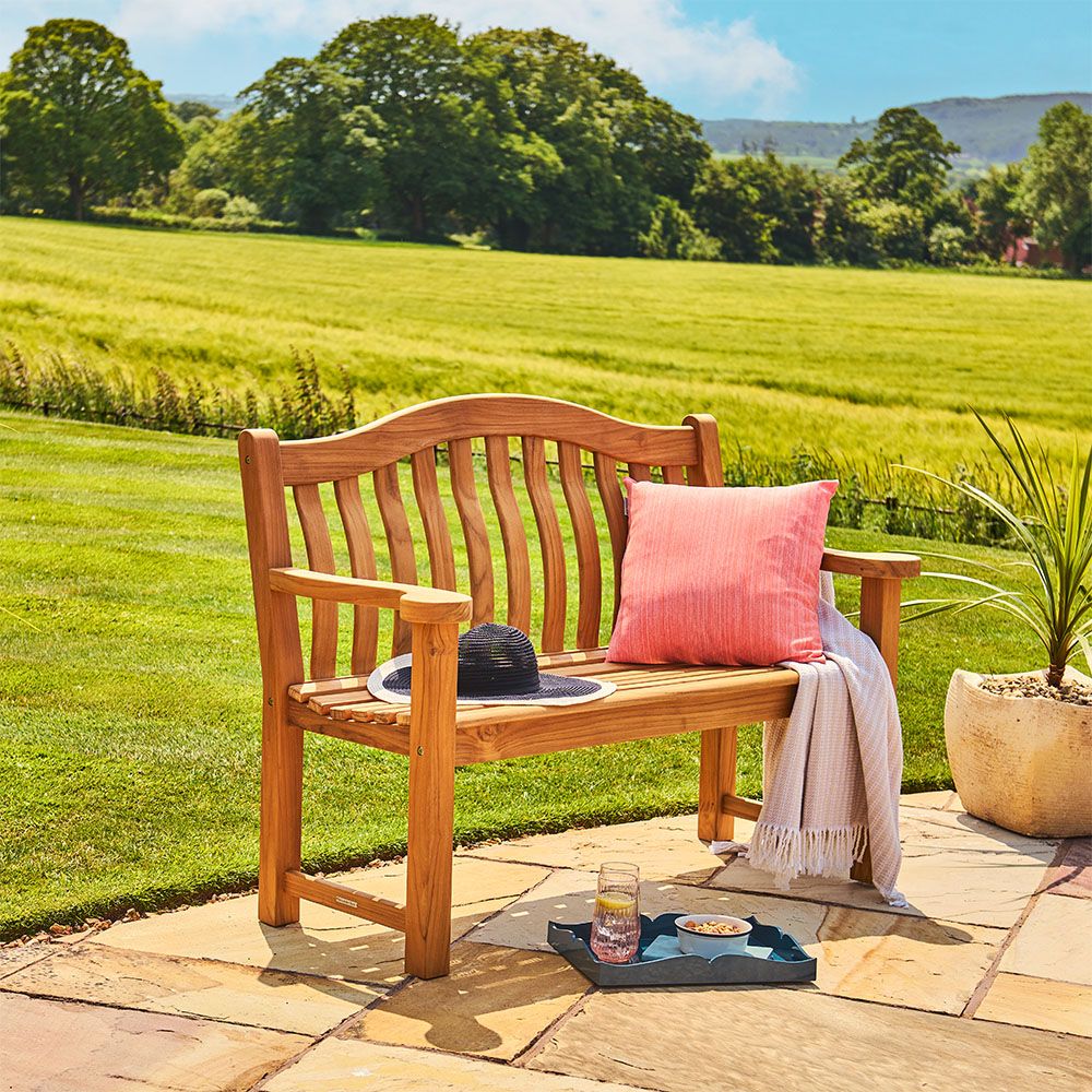 Alexander Rose 4Ft Teak Turnberry Garden Bench