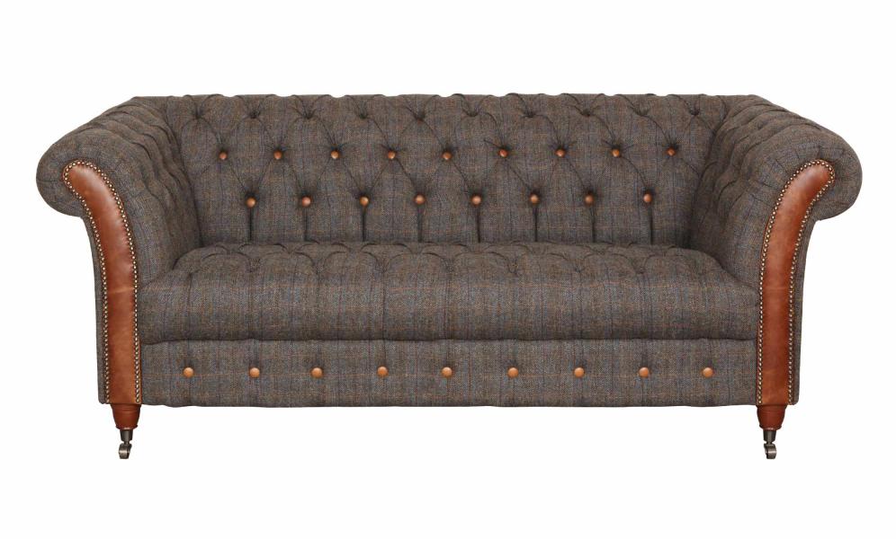 Vintage Sofa Company Chester Club 2 Seater Sofa in Moreland Fabric original supplier photograph