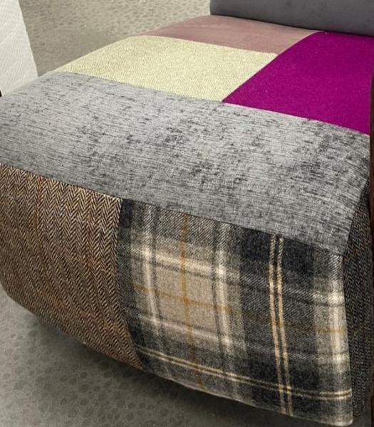 Vintage Sofa Company Shaun Patchwork Footstool original supplier photograph