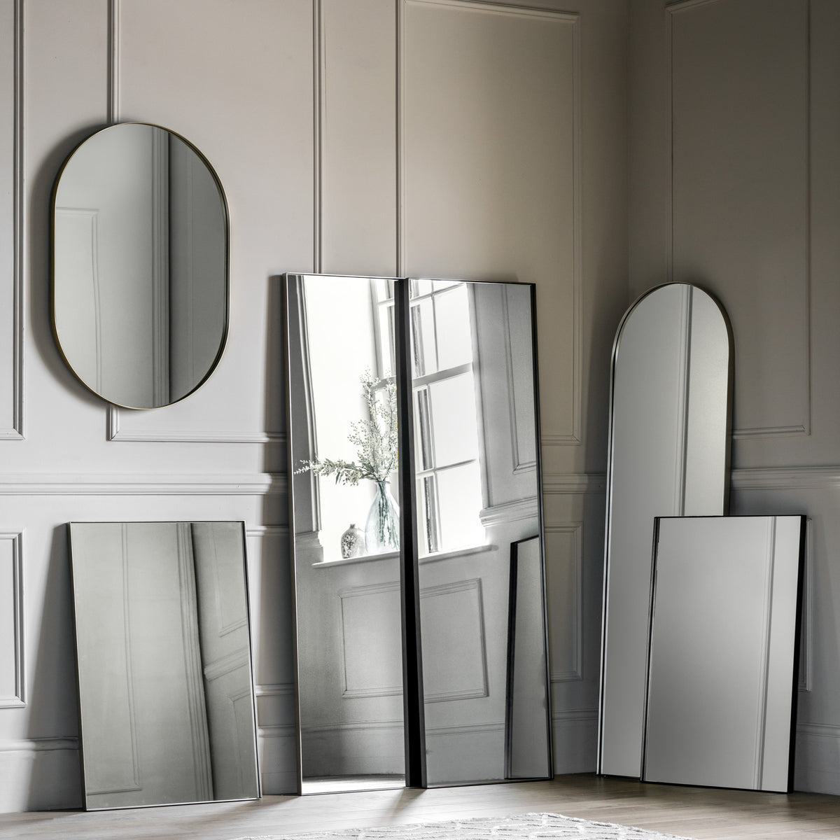 Gallery Direct Hurston Leaner Mirror Champagne - image 4