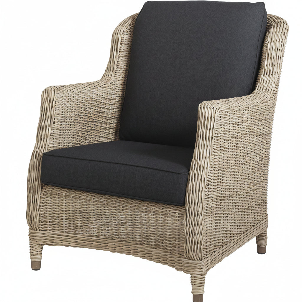 4 Seasons Outdoor Brighton Lounge Set with Footstool in Pure Weave