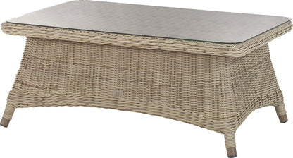 4 Seasons Outdoor Brighton Lounge Set with Footstool in Pure Weave