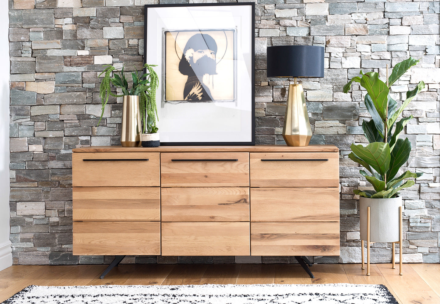 Baker Shoreditch Wide 3 Door Sideboard
