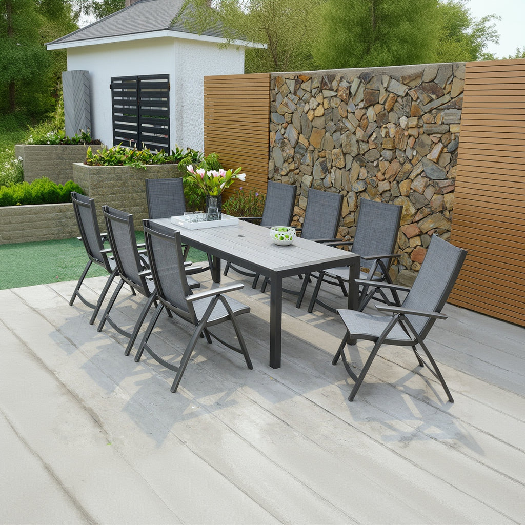 LifestyleGarden Solana 8 Multi-Position Seat Dining Set