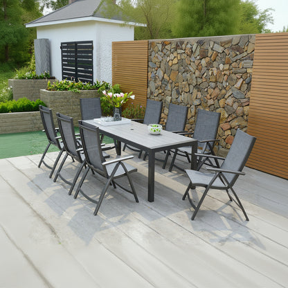 LifestyleGarden Solana 8 Multi-Position Seat Dining Set