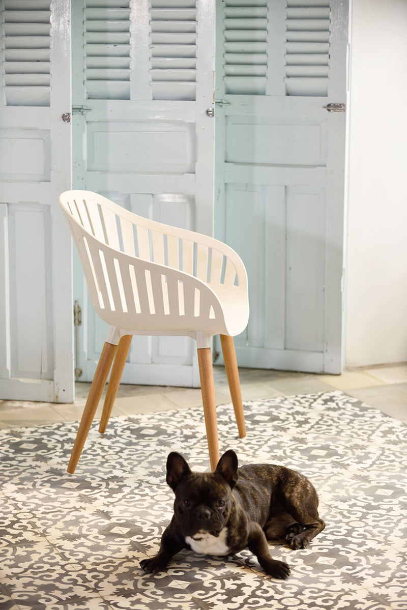 LifestyleGarden Nassau DuraOcean 4 Seat Square Dining Set – Oatmeal