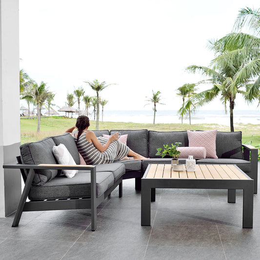 LifestyleGarden Palau 100cm Square Corner Set