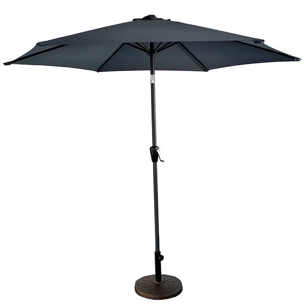 LifestyleGarden 2.5m Parasol and 15 kg base set – Grey