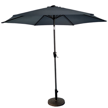 LifestyleGarden 2.5m Parasol and 15 kg base set – Grey