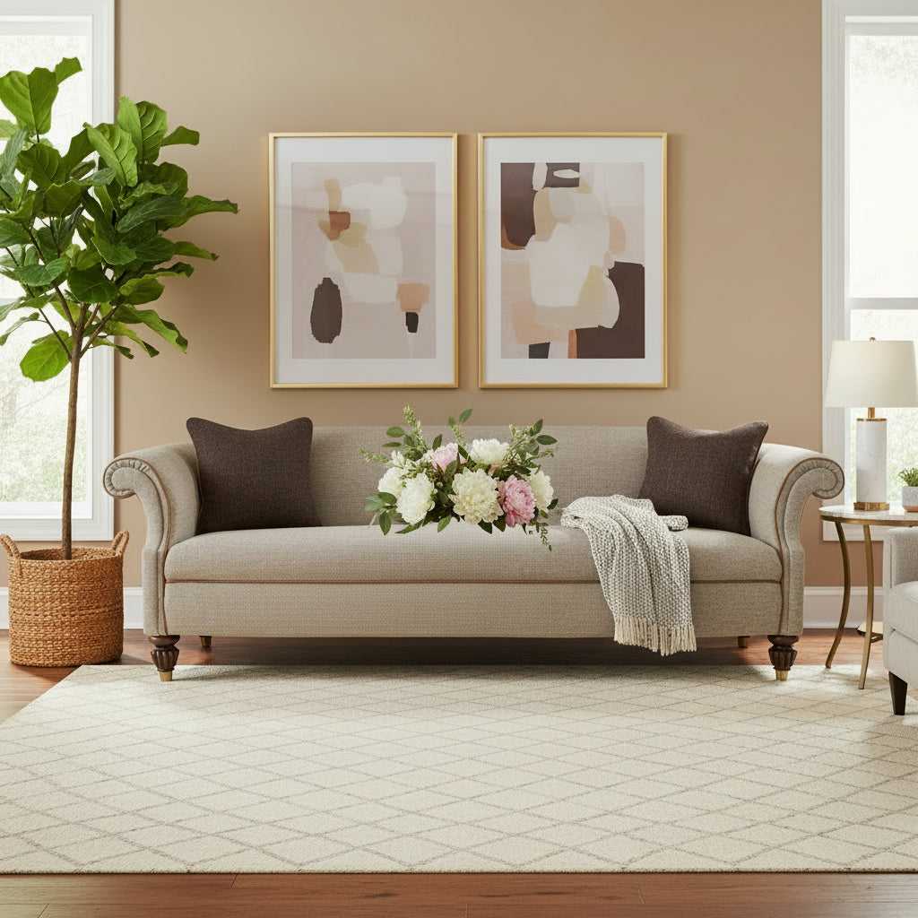 Tetrad Bowmore Grand Sofa in Heather Harris Tweed Fabric