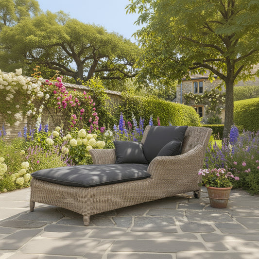 4 Seasons Outdoor Valentine Single Sunbed in Pure Weave