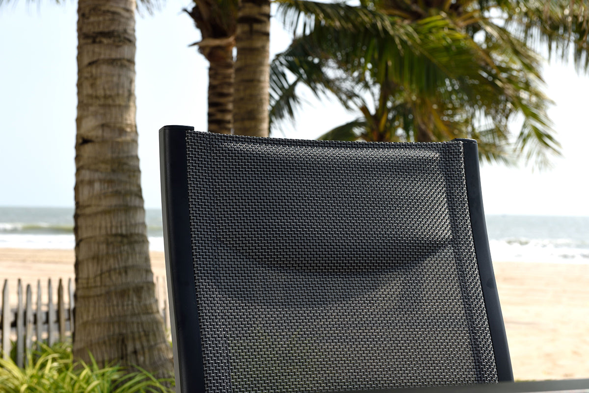 Panama 4 Seat Dining Set in Black