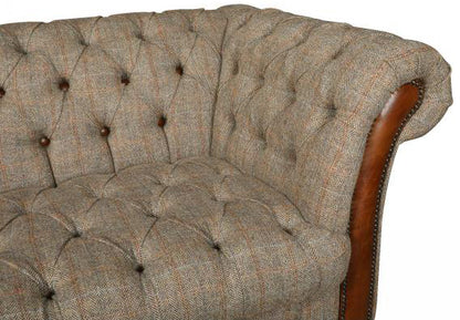 Vintage Sofa Company Chester Lodge 2 Seat Sofa in Hunting Lodge Harris Tweed Fabric