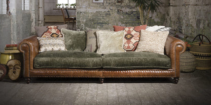 Tetrad Constable Grand Sofa in Galveston Bark Leather