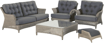 4 Seasons Outdoor Valentine Lounge Set with Footstool