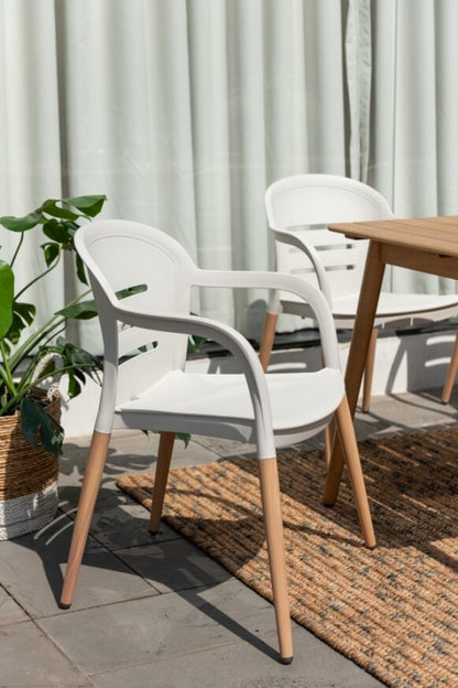 LifestyleGarden Onyx 6 Seat Dining Set White