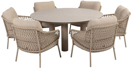 4 Seasons Outdoor Sardinia 6 Seat Round Dining Set