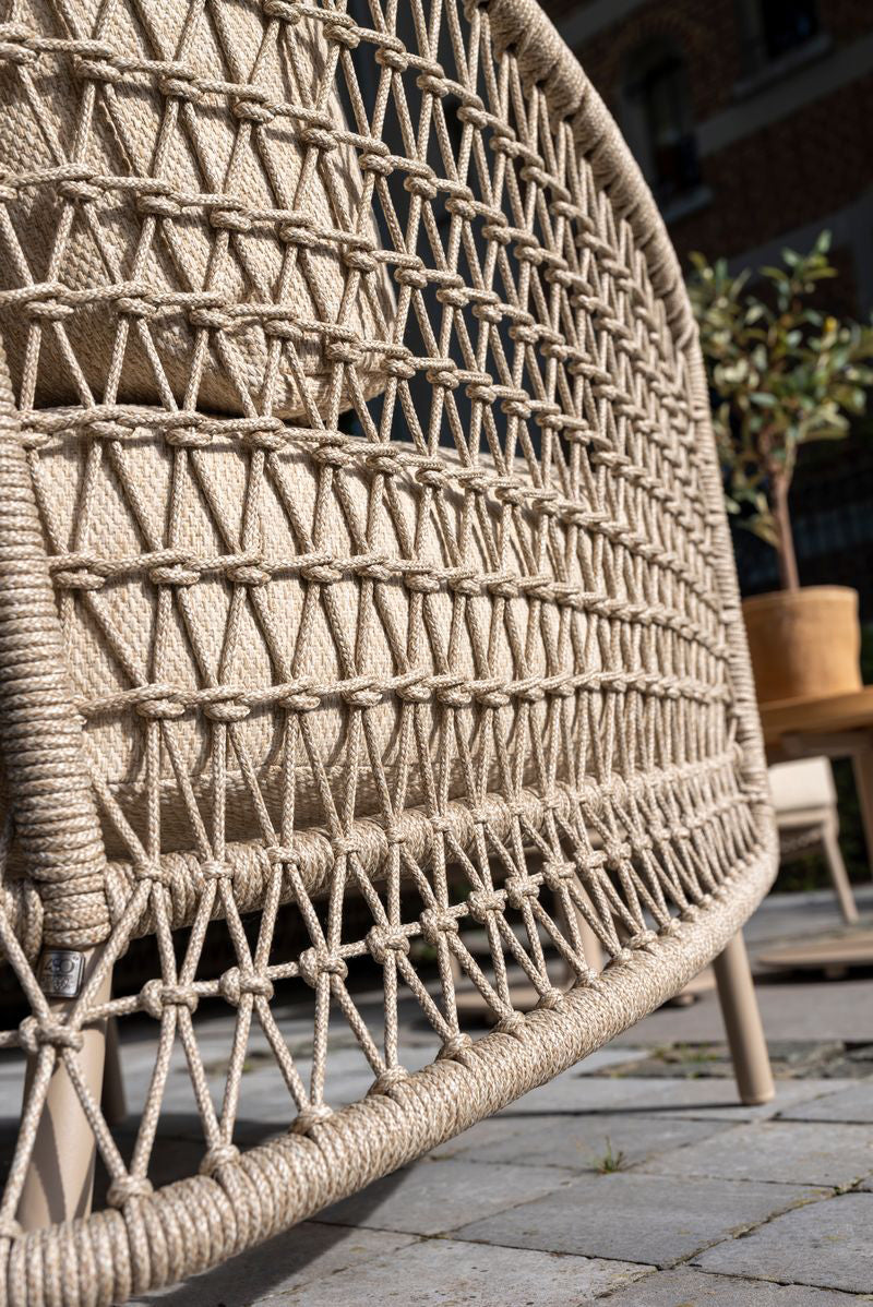 4 Seasons Outdoor Puccini Zucca Lounge Set with Footstool