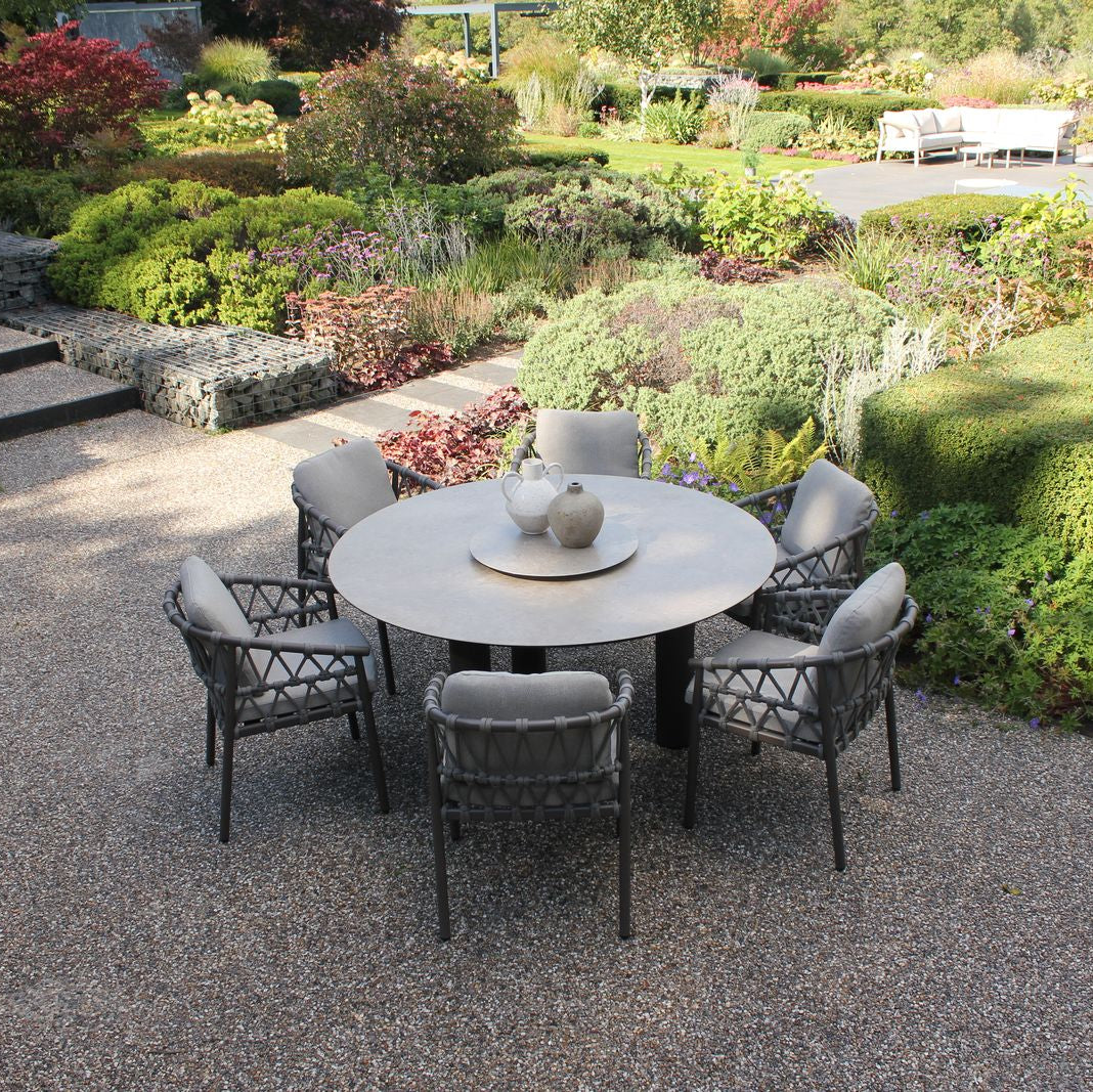 4 Seasons Outdoor Piacenza 6 Seat Round Dining Set
