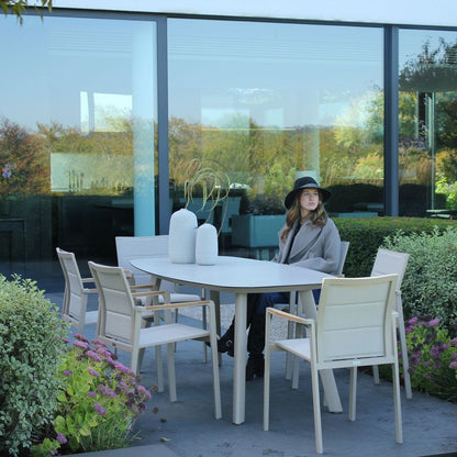 4 Seasons Outdoor Cortina 6 Seat Rectangular Dining Set