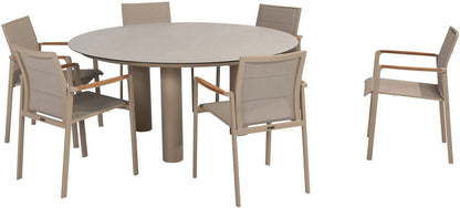 4 Seasons Outdoor Cortina 6 Seat Round Dining Set