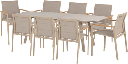 4 Seasons Outdoor Cortina 8 Seat Rectangular Dining Set
