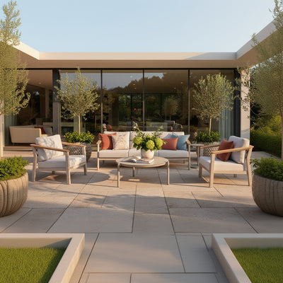 4 Seasons Outdoor Olivia Lounge Set with Footstool