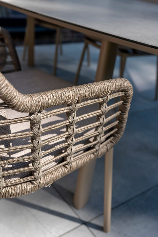 4 Seasons Outdoor Puglia 6 Seat Barrel Dining Set