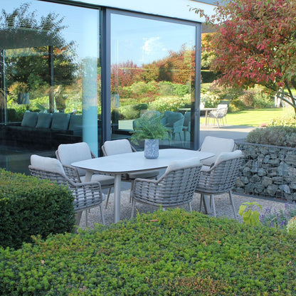 4 Seasons Outdoor Puglia 6 Seat Barrel Dining Set