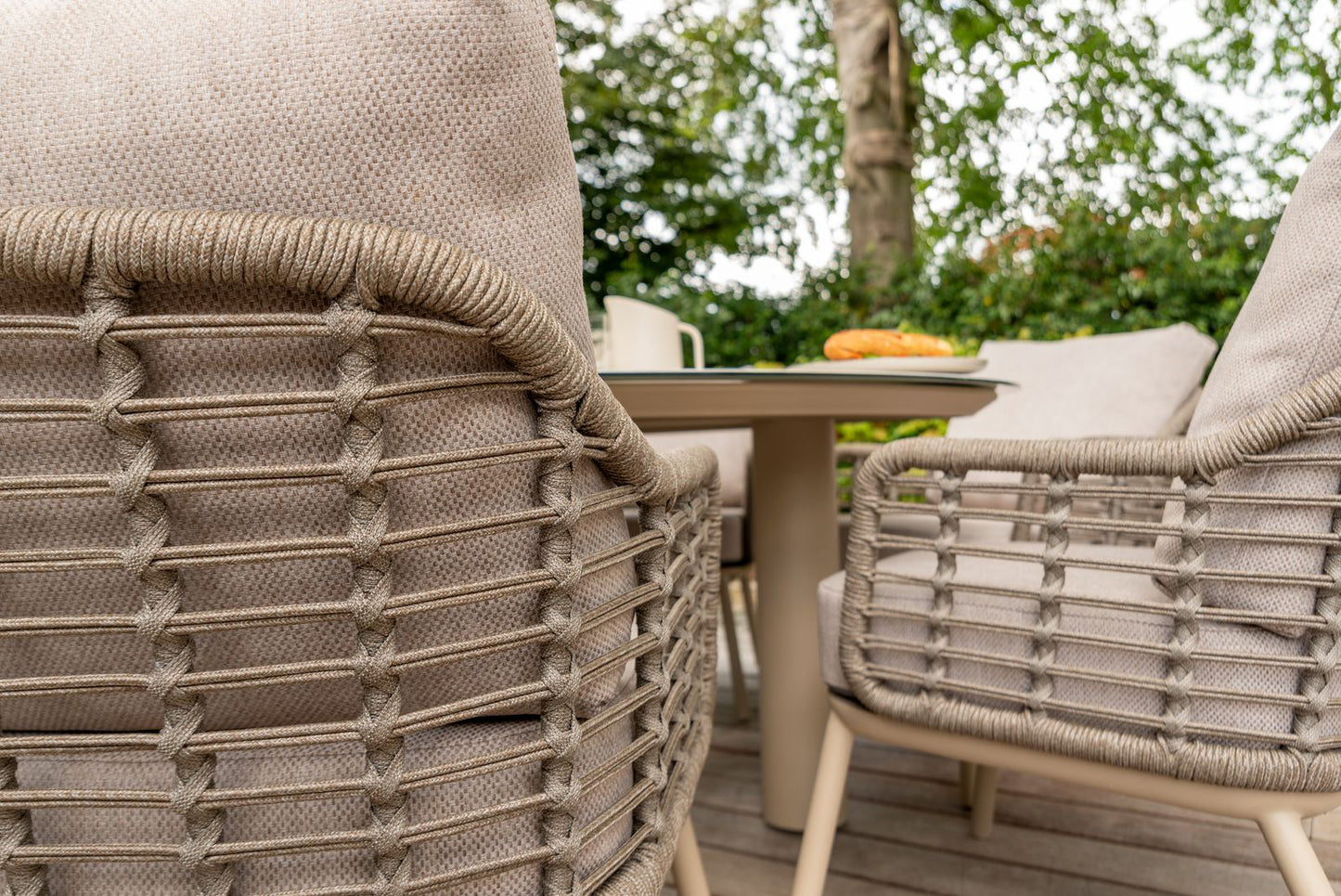 4 Seasons Outdoor Puglia 6 Seat Low Round Dining Set