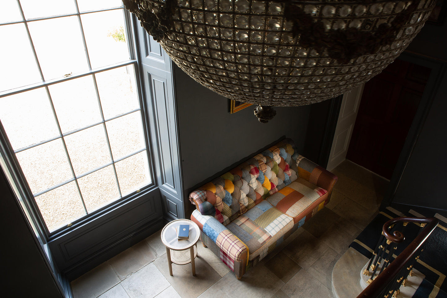 Vintage Sofa Company Dickinson Large 2.5 Str Sofa in Patchwork & Tan Leather