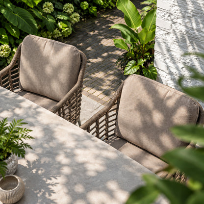 4 Seasons Outdoor Puglia 6 Seat Barrel Dining Set