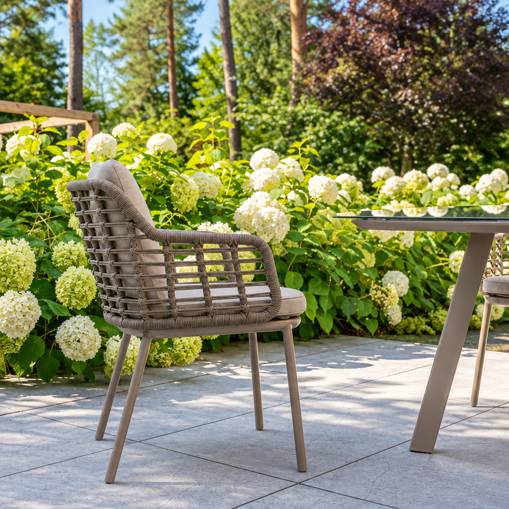 4 Seasons Outdoor Puglia 6 Seat Barrel Dining Set