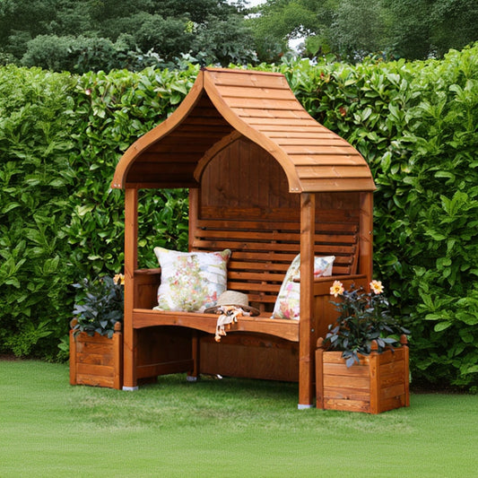 AFK Garden Products Orchard Arbour Beech Stain