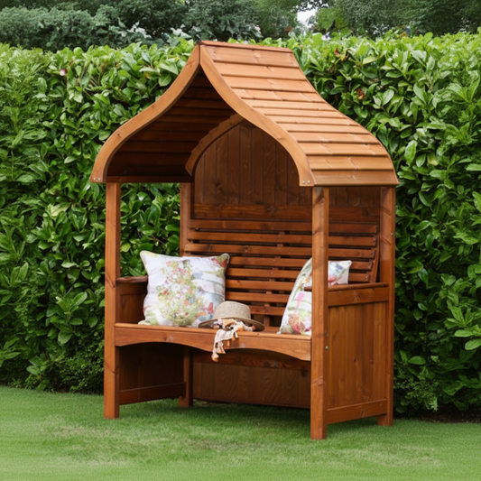 AFK Garden Products Orchard Arbour Beech Stain